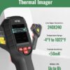 Thermal Camera, Super Resolution 240 x 240, Thermal Imaging Camera with Laser Pointer, 96 x 96 IR Resolution, 25 HZ Infrared Camera,-4°F to 1022°F, 50°FOV, 8h Battery Life Thermal Imager