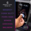 Smart Indoor Pellet Smoker, with Active Smoke Filtration, 5 Smoke Control Settings, WiFi Connected, Electric, Countertop BBQ Appliance, Black