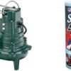 Waste-Mate 267-0001 Sewage Pump, 1/2 HP Automatic – Heavy-Duty Submersible Sewage, Effluent or Dewatering Pump