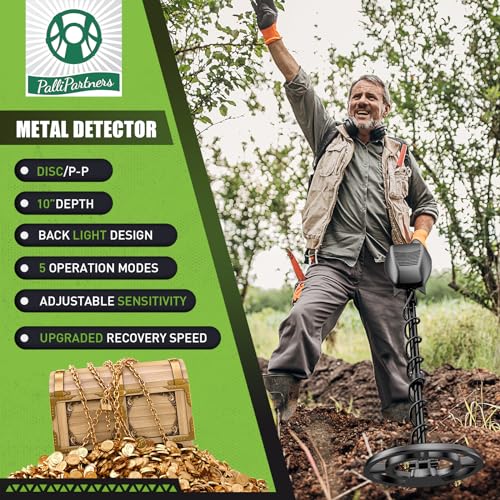 540b7c3670b444d38e290869fa89865e PalliPartners Metal Detector for Adults .Professional Gold Detector with LCD Display