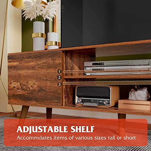 541825d286bf49b0ab0339c91eaecdf5 WLIVE TV Stand for 55 60 inch TV, Mid Century Modern TV Console, Entertainment Center