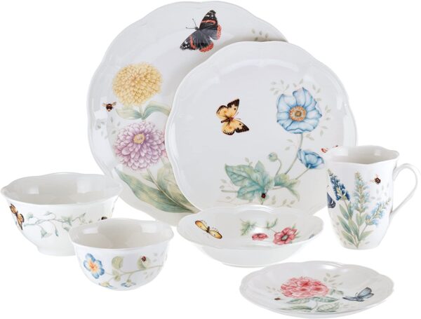 54348051255a43a089005f4b36f4a43f 28 Piece Butterfly Meadow Classic Dinnerware Set