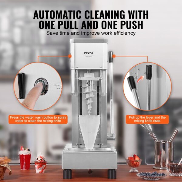 579d75d829804852b1062f3aecb8d476 Vevor Ice Cream Blender 750W High Speed Mixer 1740 RPM 304 Stainless Steel New