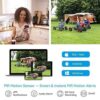 3G/4G LTE Outdoor Solar-Powered Celluar Security Camera, Wirefree Rechargeable Battery Camera System