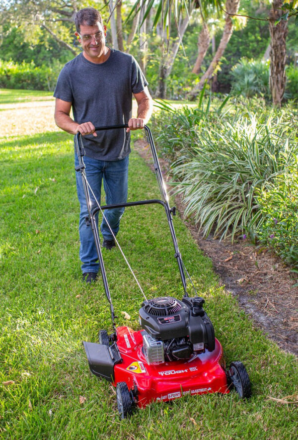 5953761c3d37465dbde8ad1e412d5bba 20-Inch 125Cc Gas Push Mower with Briggs & Stratton Engine