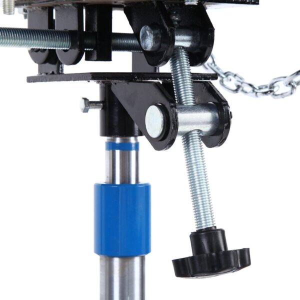599eb28c5ba547918027caf509fb8fbc-1 1660 Pounds Hydraulic Car Transmission Jack Vertical Lift with 360° Swivel Wheel Pedal ,Blue,33"-70"(0.75Ton)