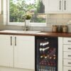 Swan 80L Glass Fronted Under Counter Fridge, Wine Beer and Beverage Cooler