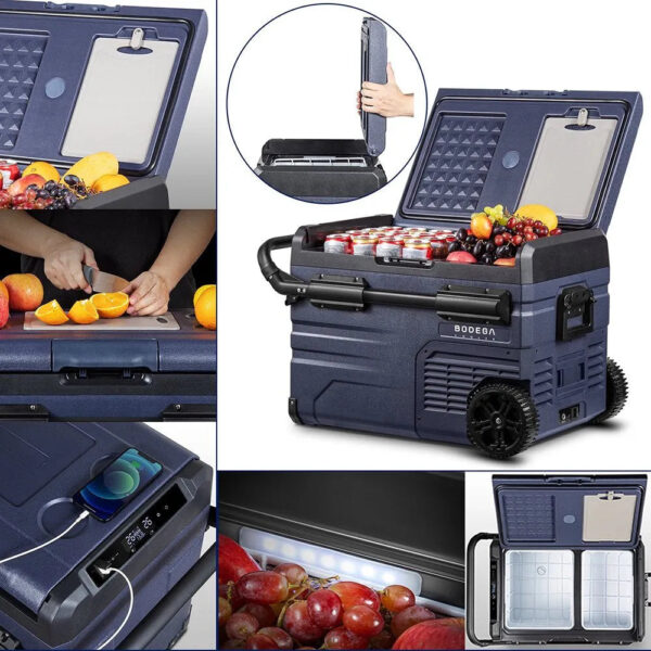 5a508c1d6bd549fd9a693844024acd8b 12 Volt 37 Qt. Portable Car Refrigerator, Car Freezer for Outdoor, Camping, Travel, RV,APP Control