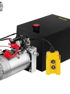 12 qt. 12-Volt 3200 PSI Hydraulic Power Pump Electric Dump Trailer Pump with Steel Reservoir for Car Lift 12LDZYCZYYBTX0001V0