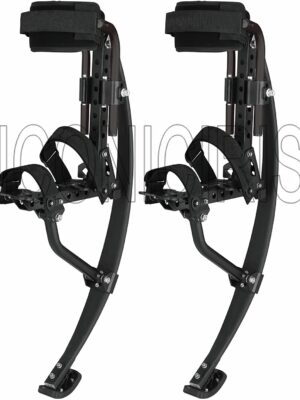 2018 New Model Jumping Stilts POGO Stilts Kangaroo Shoes Bouncing Spring Stilts Men Women Fitness Exercise Black