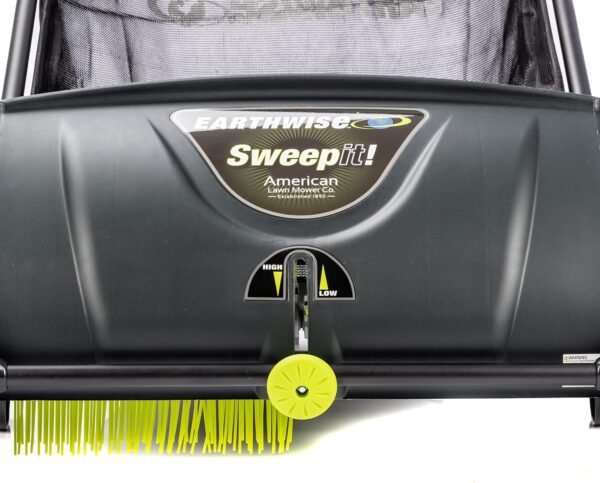 5b8c7985c8404be2a27a8ee99ddd8fad 21-Inch Width Leaf & Grass Push Lawn Sweeper, Black