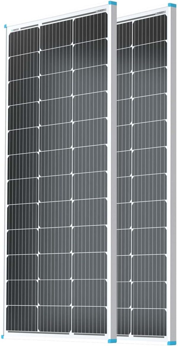 5bdca2254c32413d8fcdefec3ac63c69 Solar Panel 100 Watt 12 Volt, High-Efficiency Monocrystalline PV Module Power Charger for RV Marine Rooftop Farm Battery and Other Off-Grid Applications, RNG-100D-SS, Single 100W
