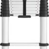 20313T1ASE SmartClose Telescoping Aluminum Ladder with Pinch-Free, Soft-Close Locking Mechanism (300-Pound Capacity, 12.5 ft. ladder with 16 ft. Max Reach) 16 Foot