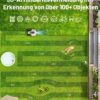 YUKA Mini 500H Robot Lawn Mower Reception 0.12 Acre, Max. 0.17 Acre, Ultrasense AI Vision+ RTK Positioning, Auto Mapping, App Control,45% Slope, Cutting Height 2''~3.5'', 3 Mowing Zones