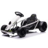 24V Go Kart for Kids 8-12, 300W*2 Motors, 9Ah Battery, 8MPH Speed, Music, Horn, 175lbs Max Load – White