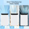 Portable Air Conditioner Cools Up to 700 Sq.Ft, 3-IN-1 Energy Efficient Portable AC Unit with Remote Control & Installation Kits for Large Room, Campervan, Office, Temporary Space