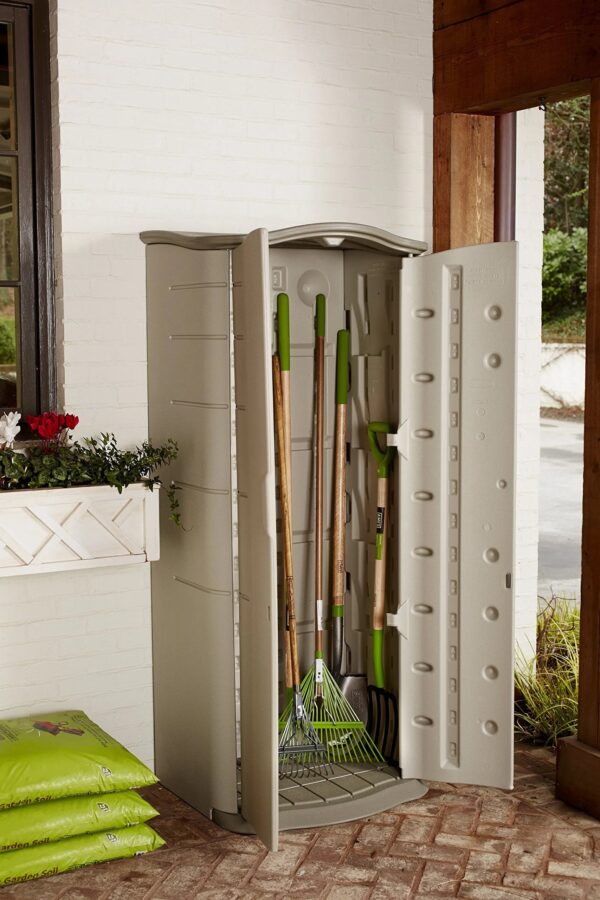 5fa6423df6d64571bcd86b2c70ade86f Rubbermaid Vertical Resin Weather Resistant Outdoor Storage Shed