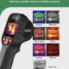 Thermal Camera, Super Resolution 240 x 240, Thermal Imaging Camera with Laser Pointer, 96 x 96 IR Resolution, 25 HZ Infrared Camera,-4°F to 1022°F, 50°FOV, 8h Battery Life Thermal Imager