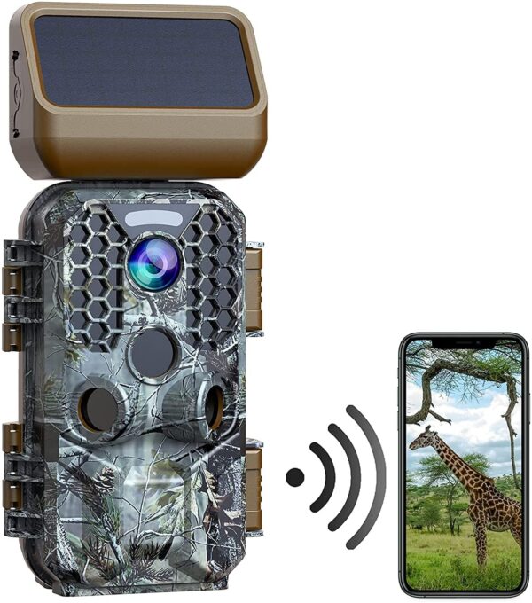 605075d8c43d4265a4ee2280cac261de T200 4K 30MP Solar panel Trail Camera with WiFi Bluetooth