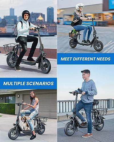 606257024f87466c8b901b5c62640db4 URBANMAX C1 Electric Scooter with Seat, 450W Powerful Motor up to 22 Miles Range