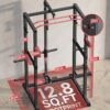 Sportsroyals Power Cage,1600lbs Multi-Function Power Rack with Adjustable Cable Crossover System and More Training Attachment, Weight Cage for Home Gym