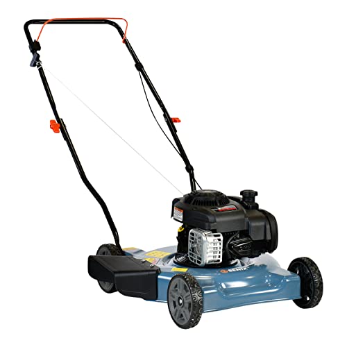 61fcdb476fca412da4166b2826b44a94 SENIX Gas Lawn Mower, 20-Inch, 125 cc 4-Cycle Briggs & Stratton Engine, Push Lawnmower