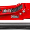 3 Ton Low Profile, Aluminum and Steel Racing Floor Jack with Dual Pistons Quick Lift Pump for Sport Utility Vehicle, Lifting Range 3-15/16" min to 18-5/16" max, Red