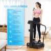 Whole Body Vibration Plate, 500W Vibration Plate Exercise Machine with 99 Levels 3 Preset Modes & 2 Resistance Bands, Training Fitness Vibration Platform Machine for Home Gym with 330lb Capacity