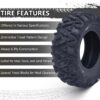 26x12x12 Atv Tires, Set of 2 Atv Tires 26x12-12 6PR, All Terrain Atv/Utv Off-Road Tires, Black