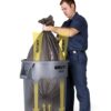 Yellow Heavy-Duty Trash/Garbage Can, (Pack of 6)