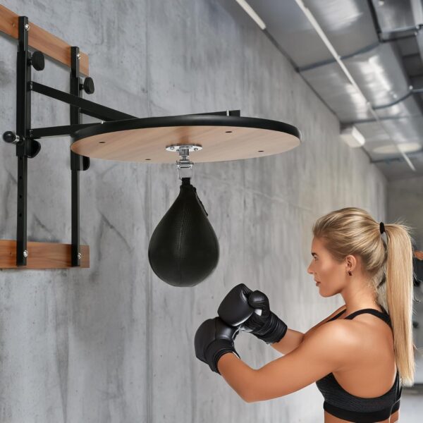 6435d908a8cc49ceac725e8fcd0b2ad7 Speed Bag, Speed Bags for Boxing, Speed Bag Platform, Boxing Speed Bag, Speed Bag Boxing, Speedbag, Speed Punching Bag, Speed Bag Mount, Wall Mount Kit, Adjustable Height, Black Swivel Speed Ball