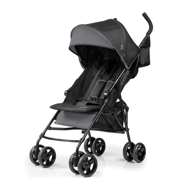 3Dmini Convenience Stroller, Blue/Black �� Lightweight Infant Stroller with Compact Fold