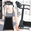 SereneLife Folding Treadmill - Foldable Home Fitness Equipment with LCD for Walking & Running - Cardio Exercise Machine - Preset and Adjustable Programs - Bluetooth Connectivity