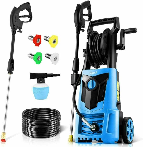 660f71b936834ee7a94b1536a5db42f9 Suyncll Electric Pressure Washer 3000PSI, 2.4GPM High Power Washer Cleaner NEW