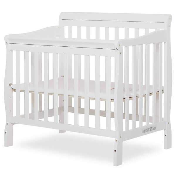 6674699689044cbfb40b0ff748c32e5a 4 in 1 Aden Convertible Mini Crib White