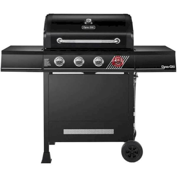 67f308a14ce245f399a76b0276ebf98d 4-Burner Propane GAS Grill in Matte Black with SearPlus Sear Burner