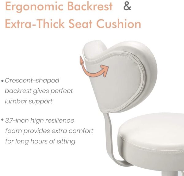 688084ca34be4f93918529cedb935641-1 Pipersong Meditation Chair, Home Office Desk Chair, Cross Legged Chair with Lumbar Support and Adjustable Stool
