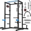Sportsroyals Power Cage,1600lbs Multi-Function Power Rack with Adjustable Cable Crossover System and More Training Attachment, Weight Cage for Home Gym