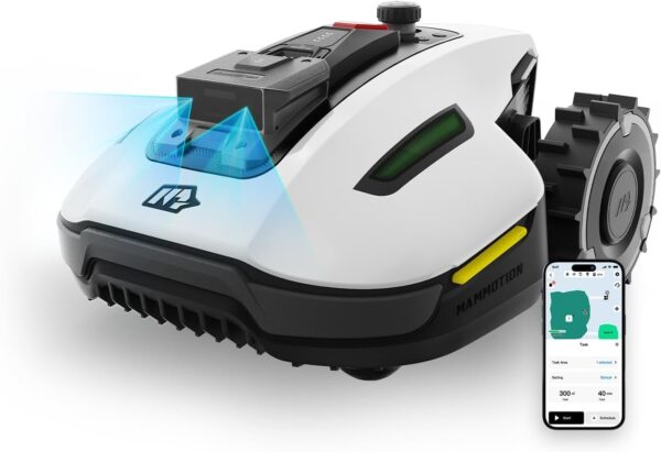 6b03b06c11aa480a95a50f3b6868f0cb YUKA Mini 500H Robot Lawn Mower Reception 0.12 Acre, Max. 0.17 Acre, Ultrasense AI Vision+ RTK Positioning, Auto Mapping, App Control,45% Slope, Cutting Height 2''~3.5'', 3 Mowing Zones