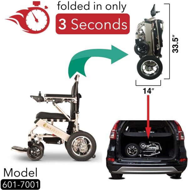 6c2e15a0d09045cbaa4674aeb6b4541e 2020 Model Fold & Travel Lightweight Electric Wheelchair Motor Motorized Wheelchairs Electric Silla De Ruedas Power Wheelchair Power Scooter Aviation Travel Safe Heavy Duty Mobility Aids Chair