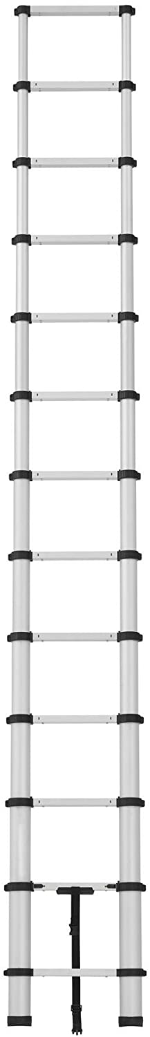 6cbd9ea27ff24659a3b06f06b69893d5 20313T1ASE SmartClose Telescoping Aluminum Ladder with Pinch-Free, Soft-Close Locking Mechanism (300-Pound Capacity, 12.5 ft. ladder with 16 ft. Max Reach) 16 Foot