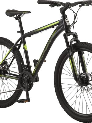 Schwinn Sidewinder Mountain Bike， 26-inch Wheels， 21 Speeds， Mens Style， Black