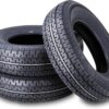 set of 4 Heavy Duty Trailer Tires ST205/75R15 205 75 15 10-Ply Load Range E Steel Belted Radial w/Scuff Guard