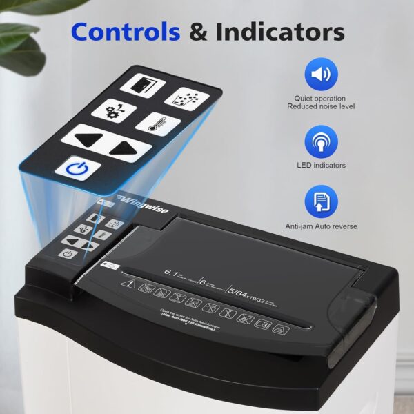 6e6ea6b0b54c4eba89e5cfff68edde40 150 Sheet Auto-Feed Micro Cut Paper Shredder for Home Office Use, P-5 Super High Security (5/64 x 19/32 inches), Large 6-Gallon Bin, 20-Min Continuous Run, 55dB Ultra-Quiet, White