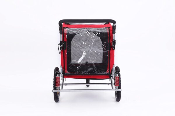 6ed74cda7b284577bf9e473f0f3cc973 3 in 1 Luxury Large Sized Bike Trailer Bicycle Pet Trailer/Jogger/Dog Cage with Suspension 10308