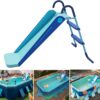 Pool Slide Inflatable Swimming Water Slide, Summer Swimming Pool Supplies Universal Trampoline Ladder Backyard Slide Home Playground Equipment