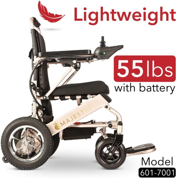 701b83cbcde84dc9a1de08bd298e55f0 2020 Model Fold & Travel Lightweight Electric Wheelchair Motor Motorized Wheelchairs Electric Silla De Ruedas Power Wheelchair Power Scooter Aviation Travel Safe Heavy Duty Mobility Aids Chair