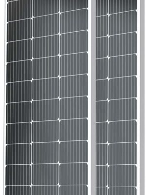 Solar Panel 100 Watt 12 Volt, High-Efficiency Monocrystalline PV Module Power Charger for RV Marine Rooftop Farm Battery and Other Off-Grid Applications, RNG-100D-SS, Single 100W