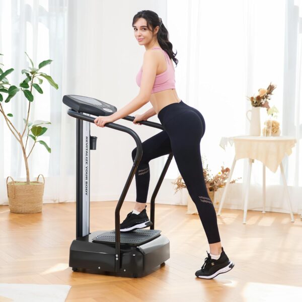 72971d0d3f1a4a79ae702668f61ffd1d Whole Body Vibration Plate, 500W Vibration Plate Exercise Machine with 99 Levels 3 Preset Modes & 2 Resistance Bands, Training Fitness Vibration Platform Machine for Home Gym with 330lb Capacity