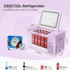 12 Volt Refrigerator 12V Car Fridge 23 Quart Portable Freezer Compressor Cooler 12/24V DC 110~240 Volt AC for Truck Van RV Camper SUV Travel Camping Road Trips Tailgating -7℉~50℉